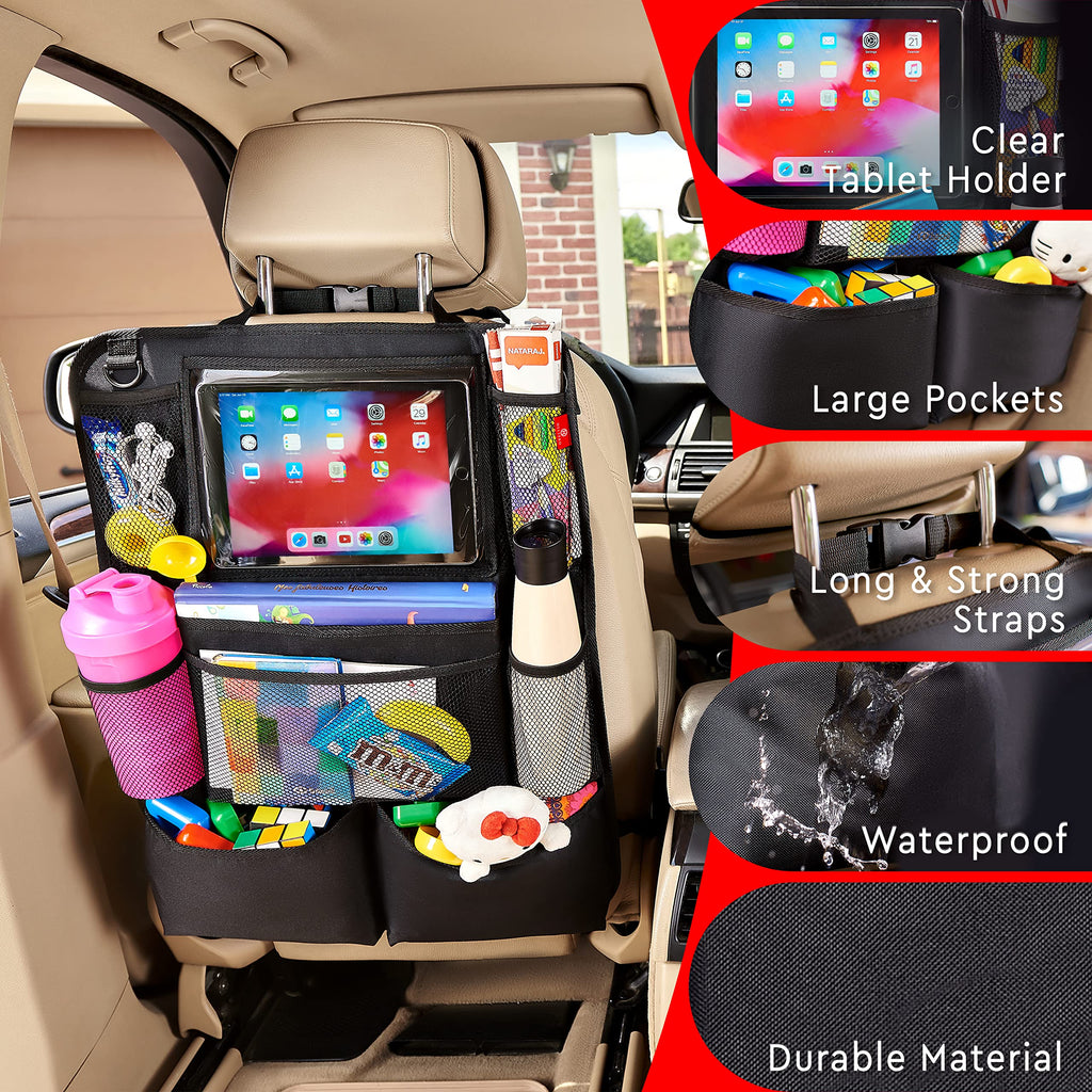 Helteko 2-Pack Backseat Organizers with Tablet Holders